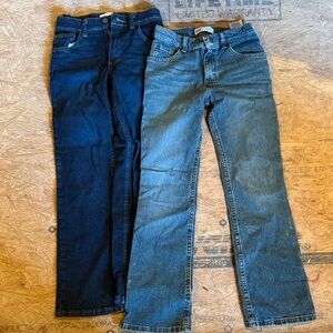 Wrangler Kids Blue and Dark Blue Jeans